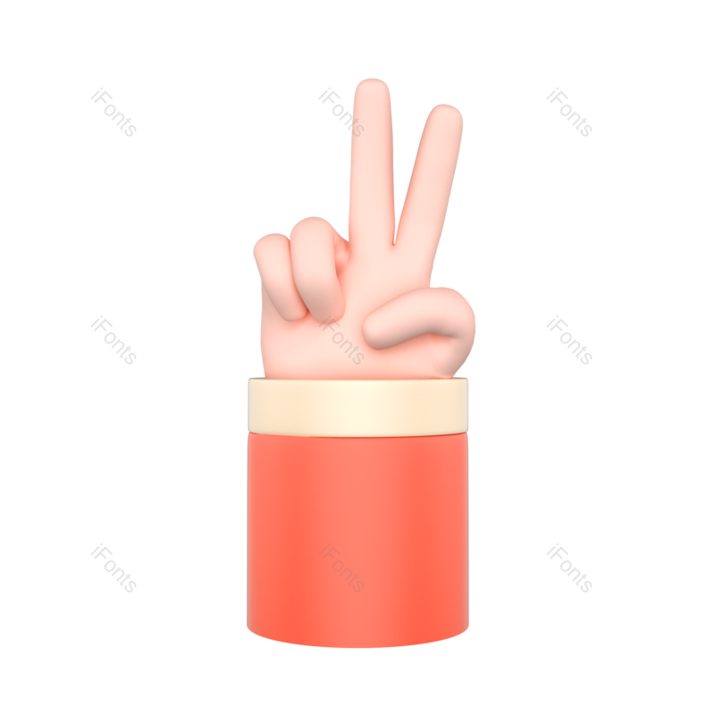 元素图片,立体元素,素材PNG,手势免抠素材